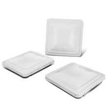 Load image into Gallery viewer, RV Roof Vent 14x14 Overall Dimension Replacement Lid White/Silver