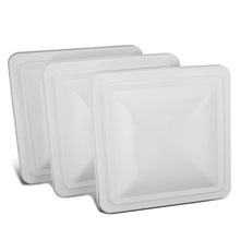 Load image into Gallery viewer, RV Roof Vent 14x14 Overall Dimension Replacement Lid White/Silver