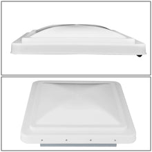 Load image into Gallery viewer, RV Roof Vent 14x14 Overall Dimension Replacement Lid White/Silver