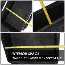 Load image into Gallery viewer, 14-3/4" x 10-1/2" x 5" Polypropylene Carrying Case - Matte Black