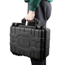 Load image into Gallery viewer, 14-3/4" x 10-1/2" x 5" Polypropylene Carrying Case - Matte Black