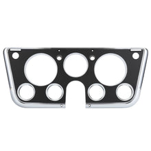 Load image into Gallery viewer, 67-72 Chevrolet C10 Truck Dash Bezel 7 Hole Chrome Black Plastic