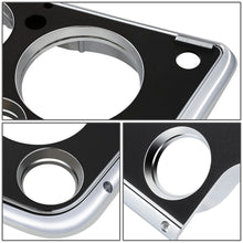 Load image into Gallery viewer, 67-72 Chevrolet C10 Truck Dash Bezel 7 Hole Chrome Black Plastic