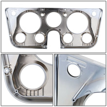 Load image into Gallery viewer, 67-72 Chevrolet C10 Truck Dash Bezel 7 Hole Chrome Black Plastic