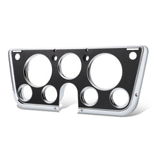Load image into Gallery viewer, 67-72 Chevrolet C10 Truck Dash Bezel 7 Hole Chrome Black Plastic