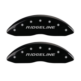 MGP 4 Caliper Covers Engraved Front & Rear Ridgeline Black Finish Silver Char 2019 Honda Ridgeline
