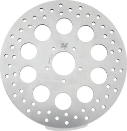 Twin Power 08-13 FLH FLT 06-17 Dyna Front 11.8in Rotor Solid With Holes Stainless