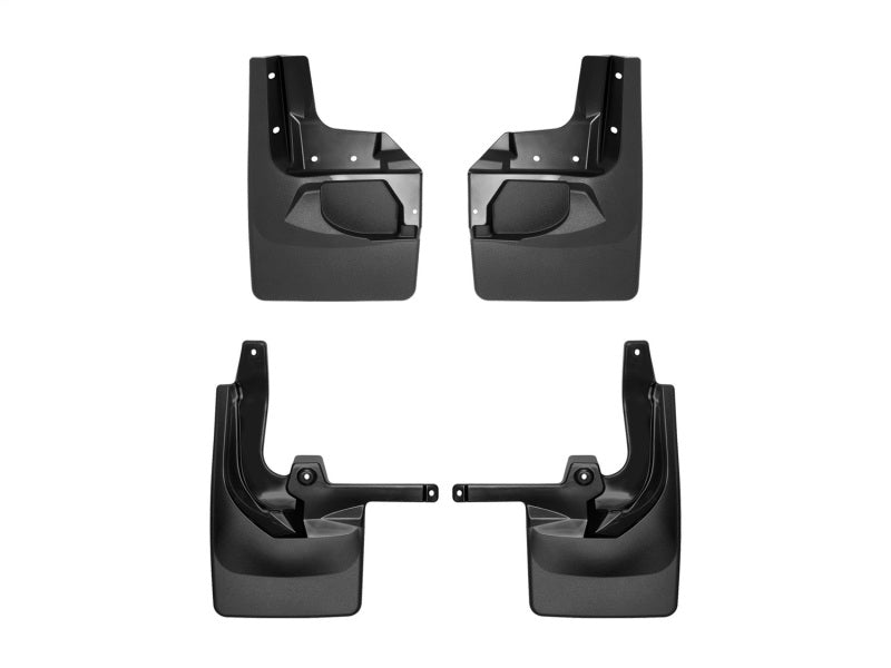 WeatherTech 18-22 Jeep Wrangler Front & Rear Mudflaps - Black