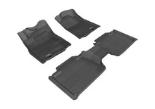 Load image into Gallery viewer, 3D MAXpider 2012-2015 Toyota Tacoma Access Cab Kagu 1st &amp; 2nd Row Floormats - Black
