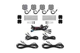 Diode Dyamics Rock Light - Red/White M8 Magnet 4-Pack