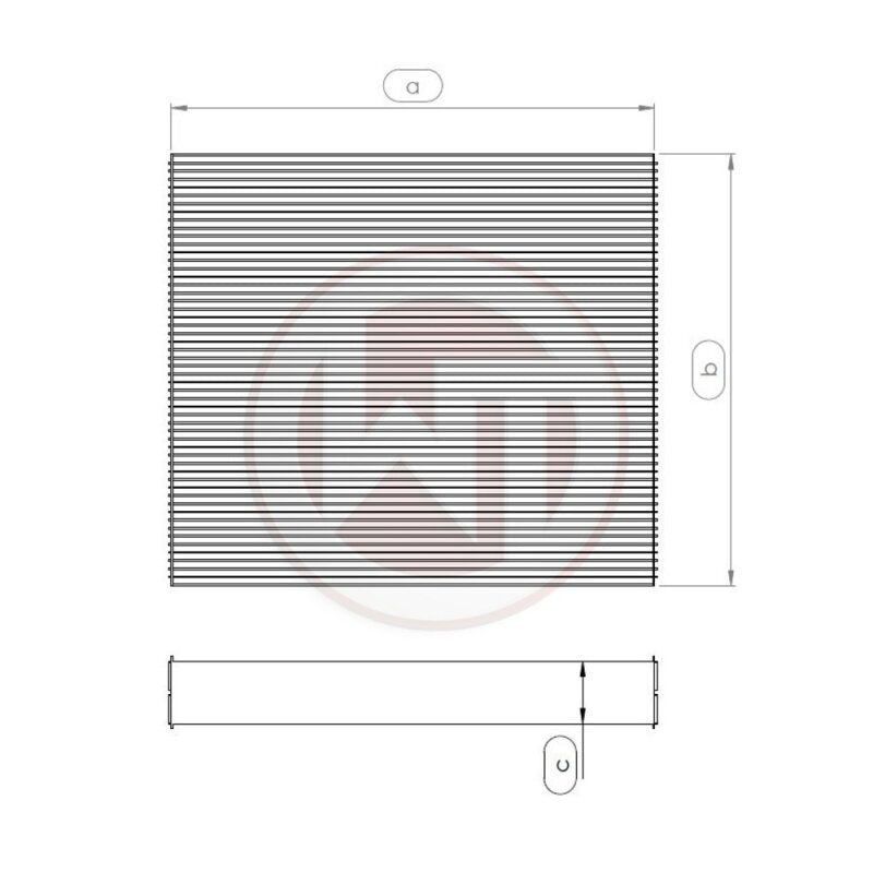 Wagner Tuning 240x251x52mm Radiator Core