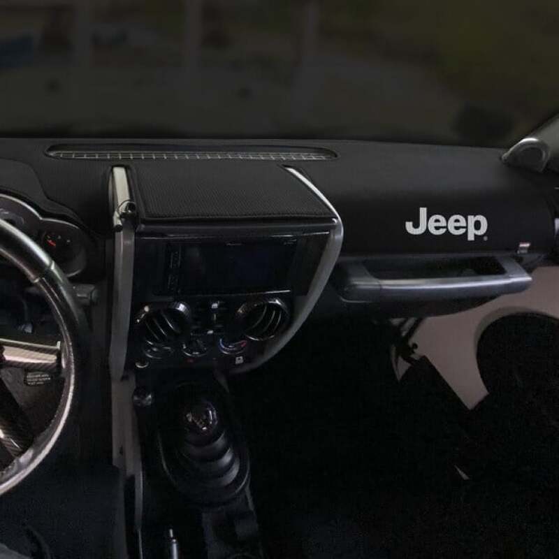 Covercraft 11-14 Jeep Wrangler (JK) w/ Light Sensor Limited Edition Custom Dash Cover w Jeep Logo