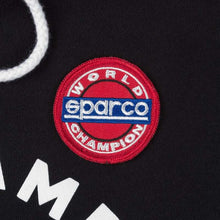 Load image into Gallery viewer, Sparco Sweatshirt Hooded 77 Black XLRG