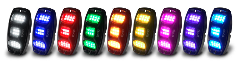 Oracle Underbody  RGB+W Wheel Well Rock Light Kit - 4 PCS - ColorSHIFT NO RETURNS
