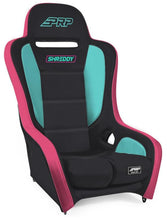 Load image into Gallery viewer, PRP ShReddy Podium Suspension Seat - Black- Pink / Teal