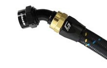 Load image into Gallery viewer, GReddy AN16 45 DEGREE HOSE END SWIVEL BLACK/GOLD ANODIZED