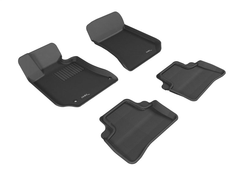 3D MAXpider 2010-2013 Mercedes-Benz E-Class W212 Kagu 1st & 2nd Row Floormats - Black