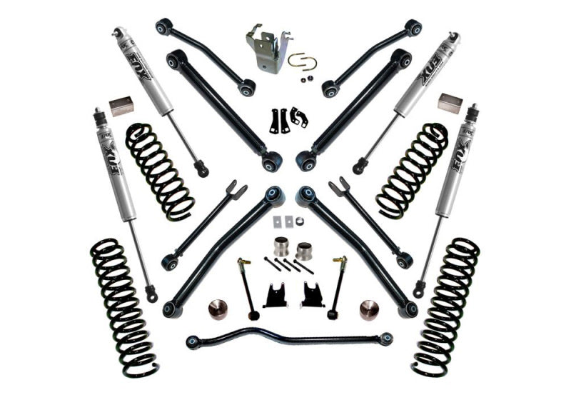 Superlift 07-18 Jeep Wrangler JK Unlimited 4in Lift Kit w/ Reflex Control Arms & Fox Shocks