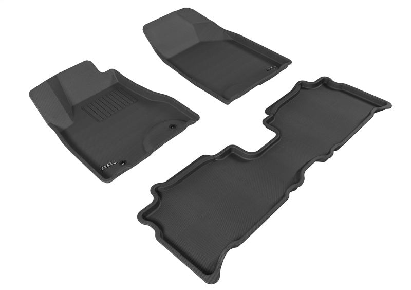 3D MAXpider 2004-2009 Lexus RX Kagu 1st & 2nd Row Floormats - Black