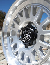 Load image into Gallery viewer, ICON Anza 17x8.5 5x150 25mm Offset 5.75in BS Silver Machined Wheel