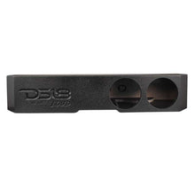 Load image into Gallery viewer, DS18 2x 8in Forward Firing Underseat Ported Box Subwoofer Enclosure -Black Spray Liner Paint Finish