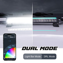 Load image into Gallery viewer, XK Glow 7in Offroad Light Bar w/ RGBW Chasing DRL &amp; App Control