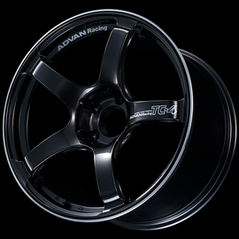 Advan TC4 18x8.0 / +42 Offset / 5-112 / 66.5mm Bore / Black Gunmetallic & Ring