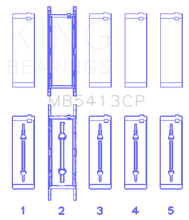Load image into Gallery viewer, King General Motors 134 Crankshaft Main Bearing Set (Set of 10)