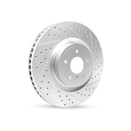 R1 16-25 Honda Hr-V Rear Right Drilled & Slotted Geo-Carbon Rotor