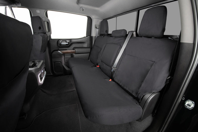 Covercraft 16-22 Toyota Sequoia Polycotton SeatSaver Custom Front Row Seat Covers - Charcoal