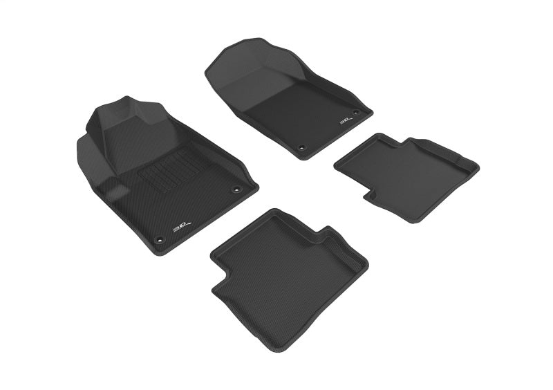 3D MAXpider 2013-2017 Dodge Dart Kagu 1st & 2nd Row Floormats - Black