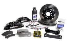 Load image into Gallery viewer, EBC Racing 01-07 Acura RSX Type-S 2.0L Black Apollo-4 Calipers 330mm Rotors Front Big Brake Kit