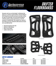 Load image into Gallery viewer, Performance Machine Floorboard Assembly Rider Drifter - Black Ops