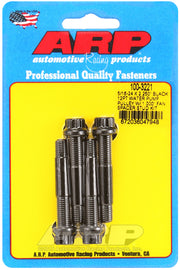 ARP 5/16-24 X 2.250 black 12pt water pump pulley w/ 1.000in fan spacer stud kit