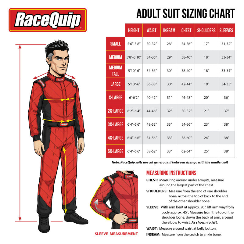 RaceQuip Blue Chevron-5 Suit SFI-5 - 3XL