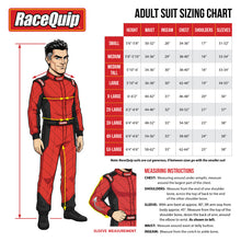 Load image into Gallery viewer, RaceQuip Red Chevron-1 Suit - SFI-1 2XL