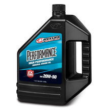 Load image into Gallery viewer, Maxima Performance Auto Performance 20W-50 Mineral Engine Oil- 128oz