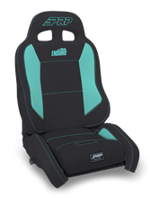 Load image into Gallery viewer, PRP EnduroCrawl Reclining Suspension Seat - Black/Teal Vinyl - Driver