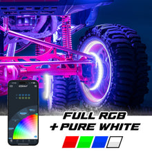 Load image into Gallery viewer, XKGlow XKmax 4x15in PRO RGBW Wheel Ring App Control Light Kit