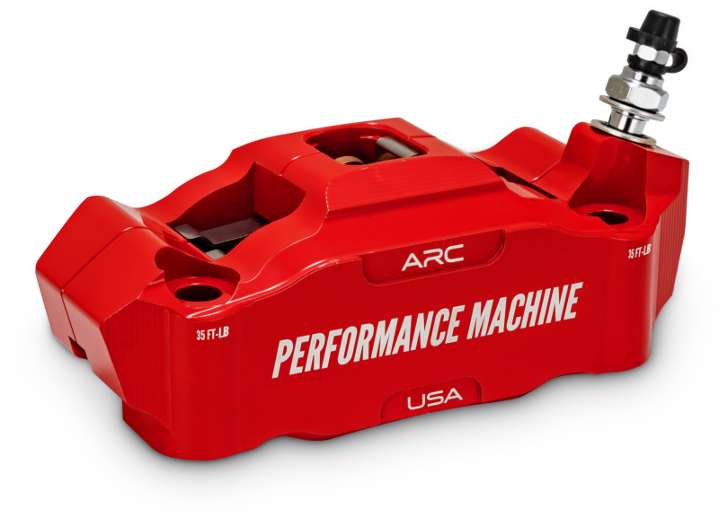 Performance Machine 125 x 4 Race Series Radial Mount Caliper with ARC - Right - Red