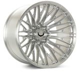 Vossen VFX-04 24x12 - 8x170 - ET44 - Ultra Deep - 125.1 - Brushed Gloss Clear Wheel