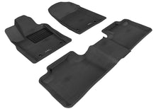 Load image into Gallery viewer, 3D MAXpider 2012-2020 Dodge Durango Kagu 1st &amp; 2nd Row Floormats - Black
