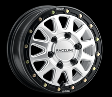 Load image into Gallery viewer, Raceline A14SB Alpha 15x7in /  BP / 25mm Offset / 68mm Bore - Hyper Silver w/Black Ring