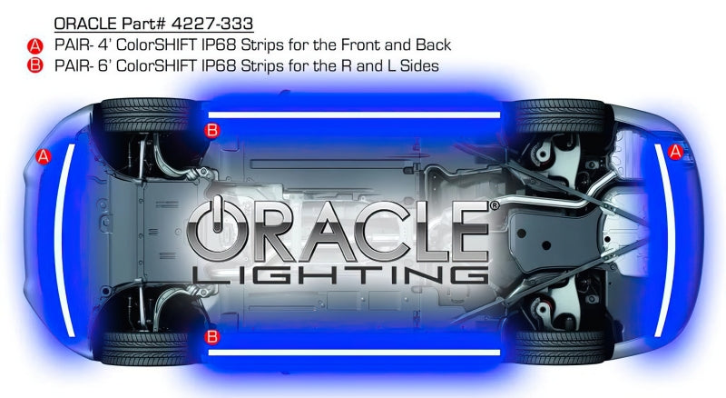 Oracle Universal LED Underbody Kit - ColorSHIFT NO RETURNS