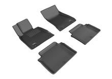Load image into Gallery viewer, 3D MAXpider 2017-2020 Genesis G80 Kagu 1st &amp; 2nd Row Floormats - Black