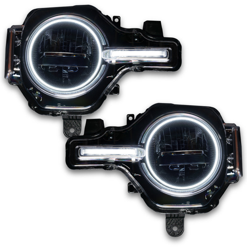 Oracle 21-22 Ford Bronco Headlight Halo Kit w/DRL Bar - Base Headlights -w/RF Controller NO RETURNS