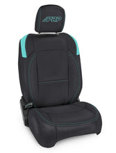 Load image into Gallery viewer, PRP Jeep Wrangler JL Front Seat Covers - 2 door- with Molle Back (Pair) - Black/Teal
