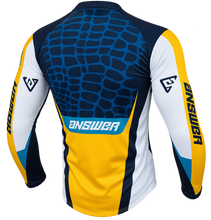 Load image into Gallery viewer, Answer  Syncron Raceday Jersey Yellow/Navy/Cyan/White Youth - XL