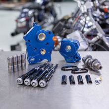 Load image into Gallery viewer, S&amp;S Cycle 2017+ Oil Cooled M8 Models Chain Drive 475C Cam Chest Kit w/ Blk Pushrod Tubes - Incl. VVT