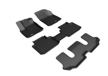 Load image into Gallery viewer, 3D MAXpider 2018-2019 Volkswagen Atlas Kagu 1st &amp; 2nd &amp; 3rd Row Floormats - Black